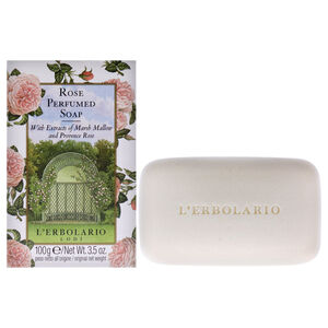 Rose Perfumed Bar Soap by LErbolario for Unisex - 3.5 oz Soap